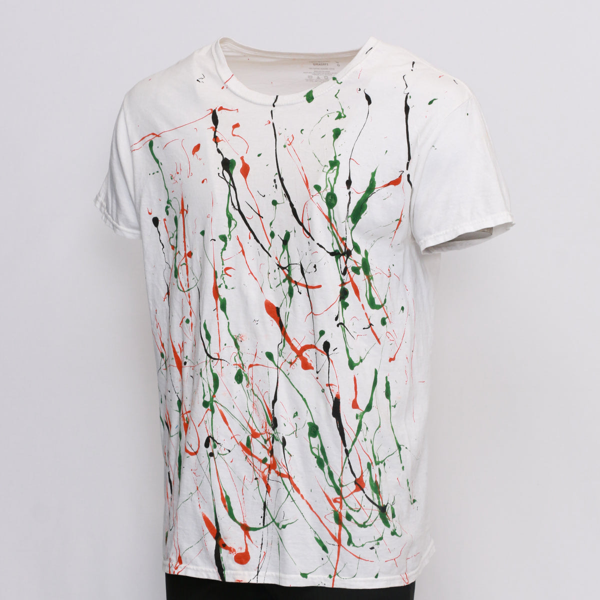 【DISCERNMENT】Watercolor pigment T-shirts Reworked Paint Splatter T-shirt - Wholesale – Creed Vintage