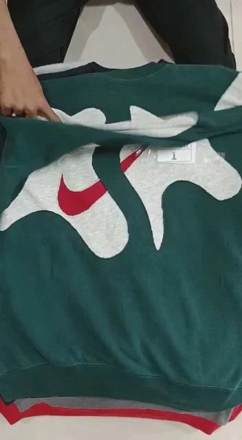 Men Reworked Nike Trendy Sweatshirt