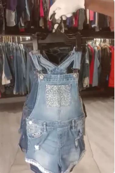 Adjustable Vintage Overall Shorts