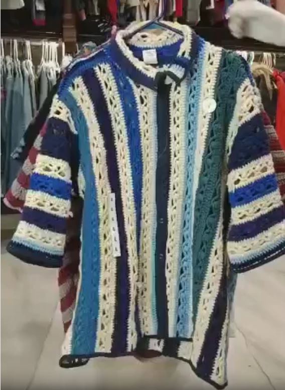 Reworked Crochet Men Shirts