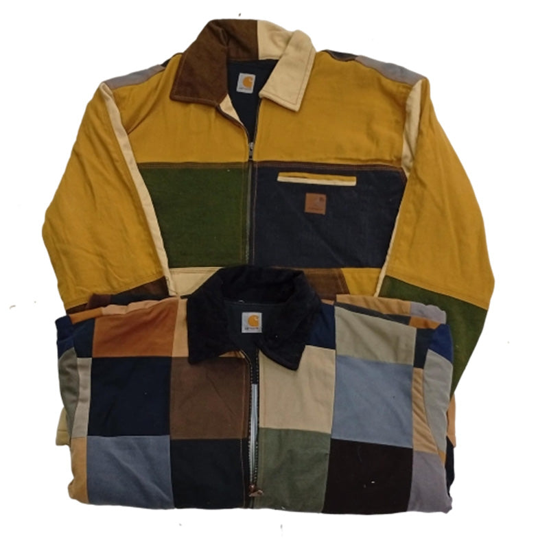 CR8368 UPCYCLED CARHARTT MIX STYLE JACKETS