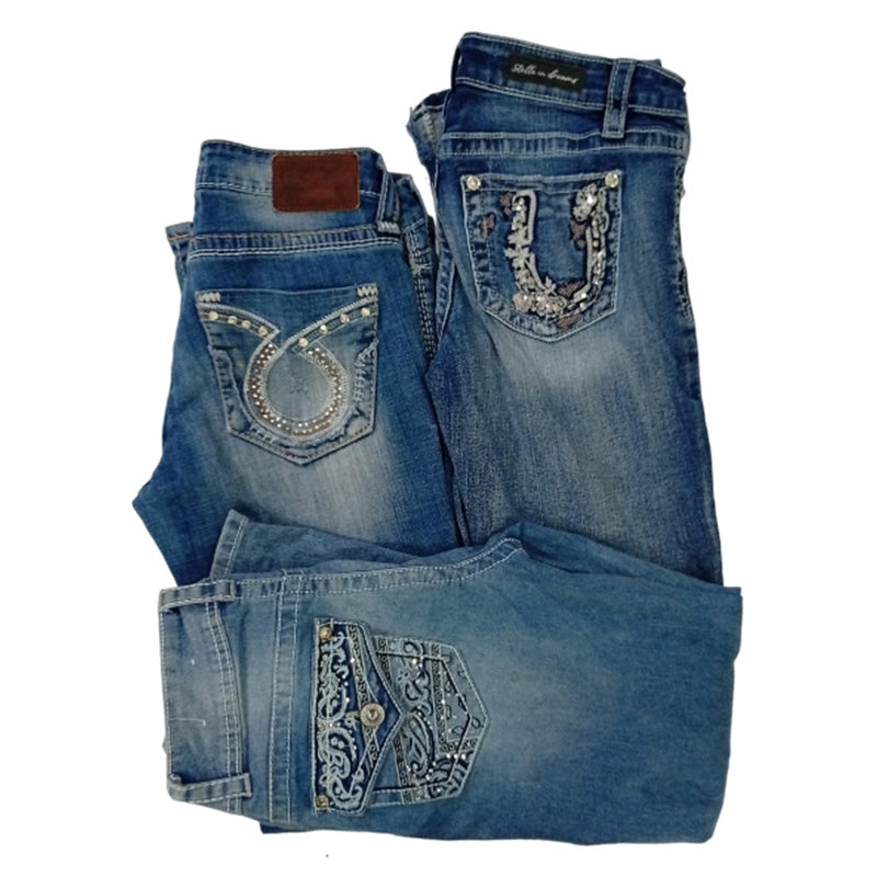 CR7935 Y2K Flare Jeans