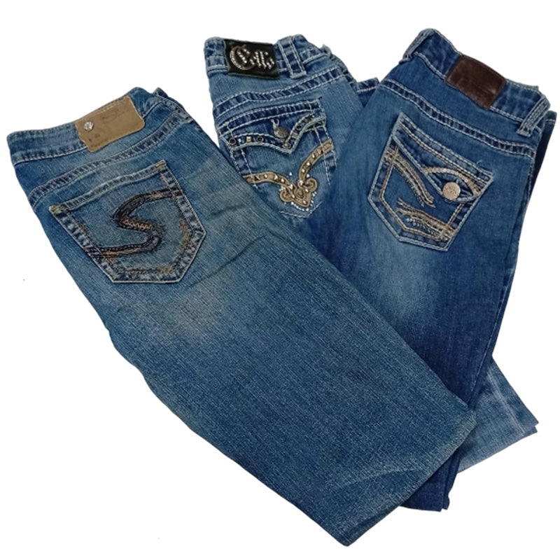 CR8734 Y2K FLARE JEANS