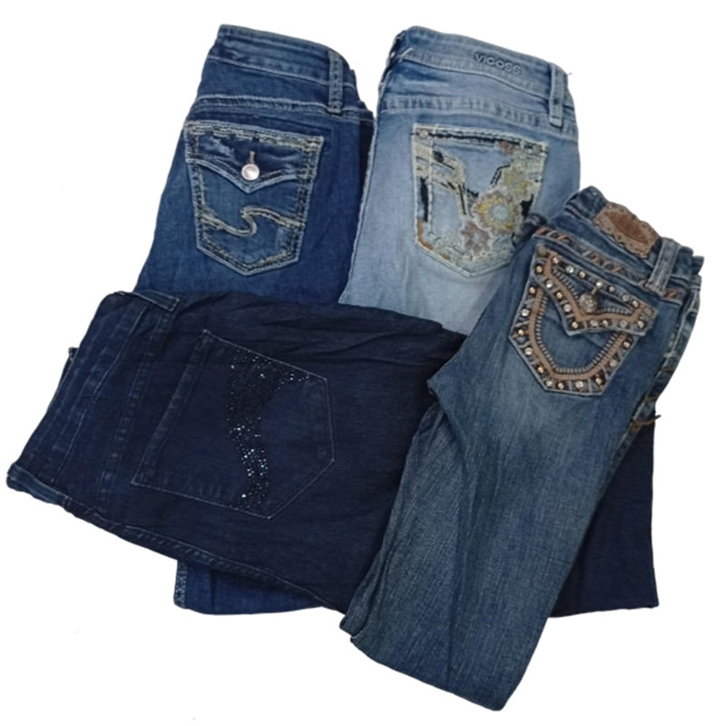 CR8410 Y2K FLARE JEANS