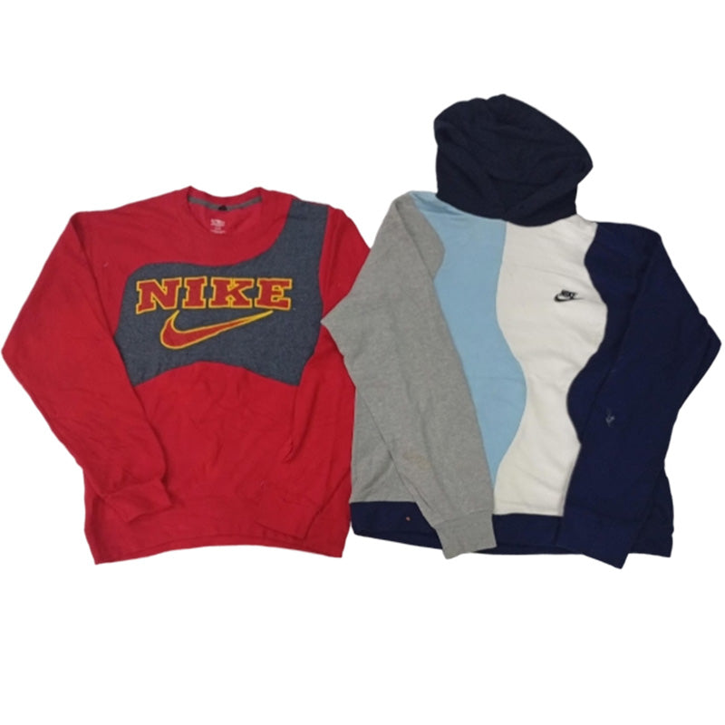 CR8131 Upcycled Mix Branded Patchwork Sweatshirts
