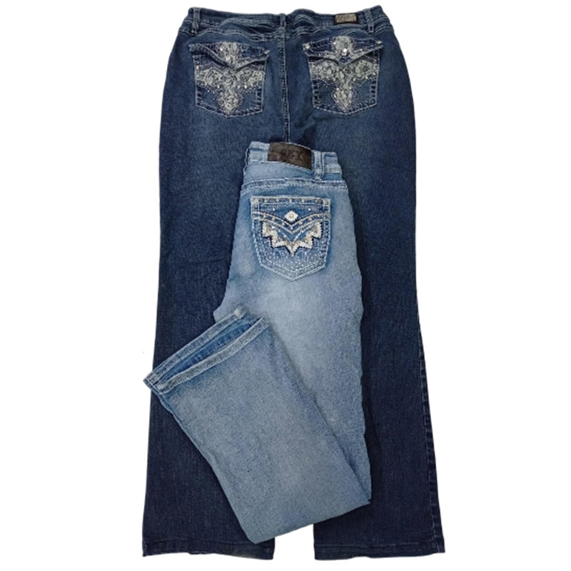 CR7861 Y2K Flare Jeans