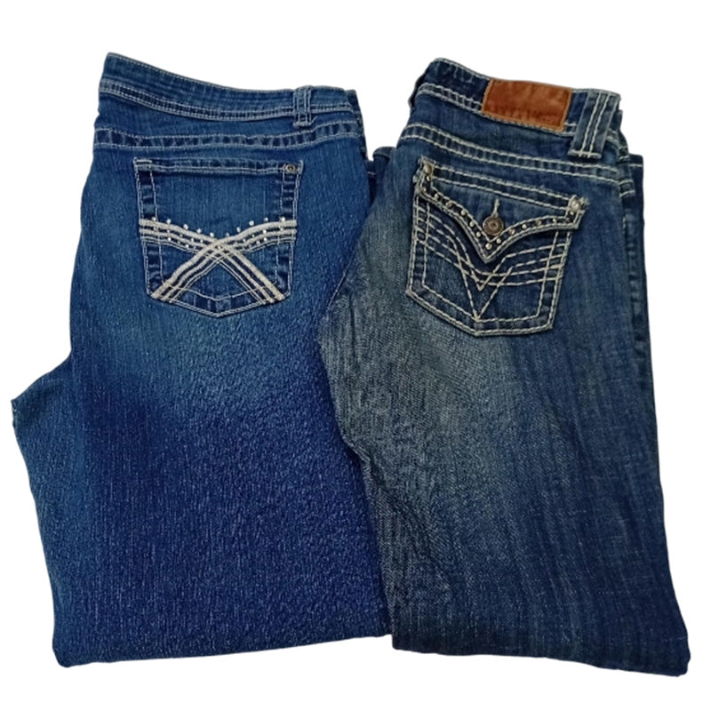 CR8056 Y2K Flare Jeans