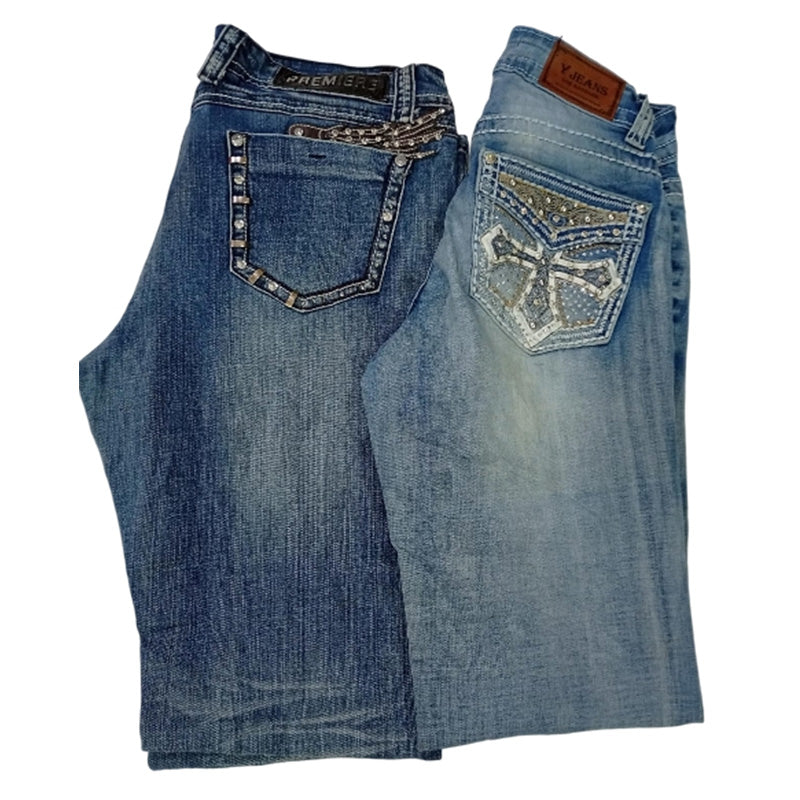 CR8057 Y2K Flare Jeans