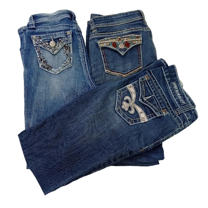 CR8192 Y2K Flare & Straight Jeans