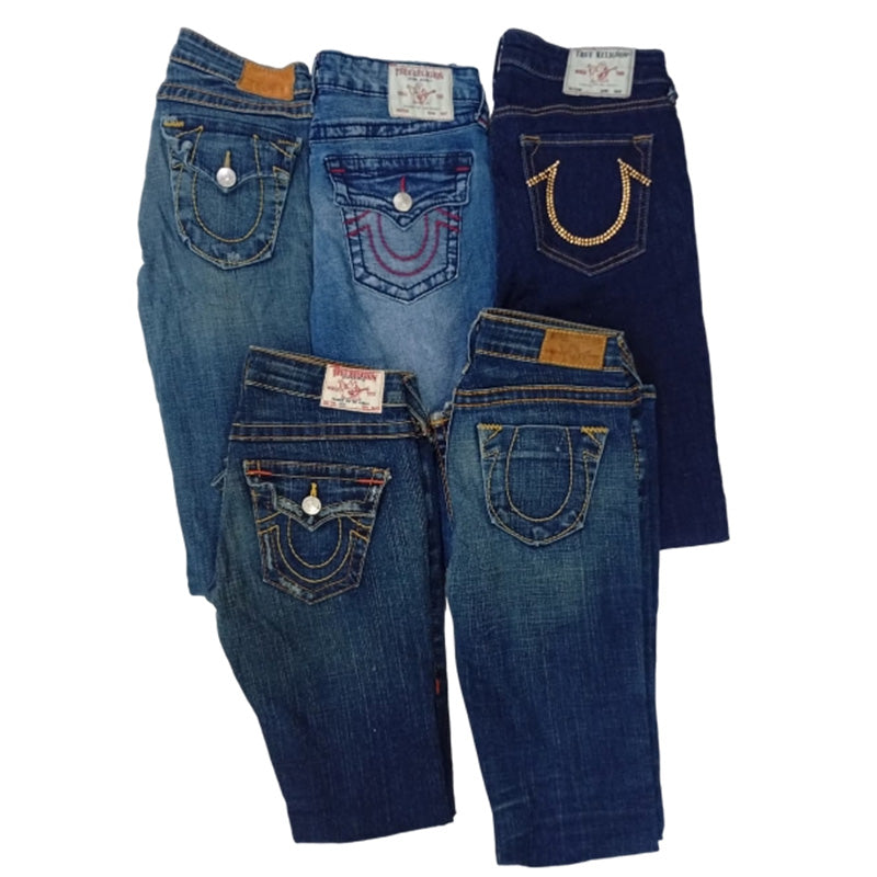 CR7904 Vintage True Religion Women's Flare and Straight Jeans