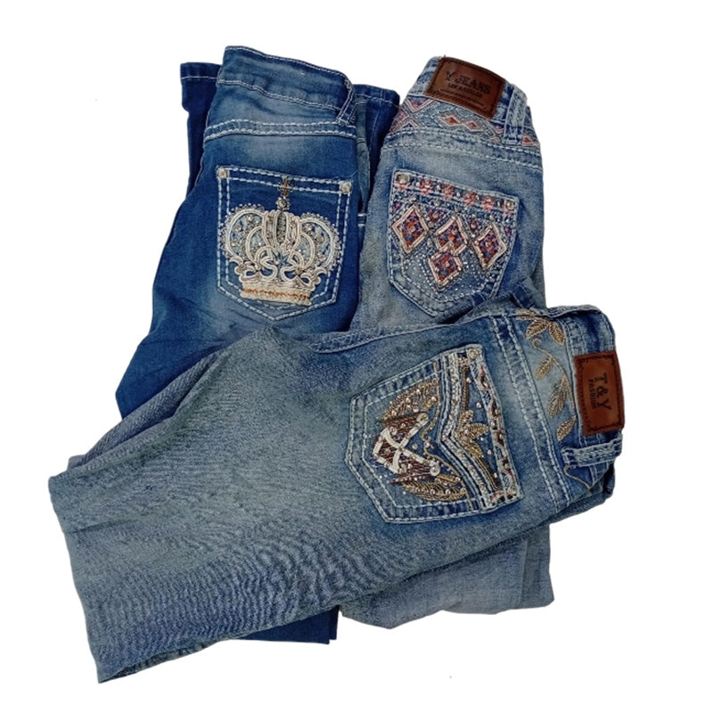 CR8190 Y2K Flare Jeans