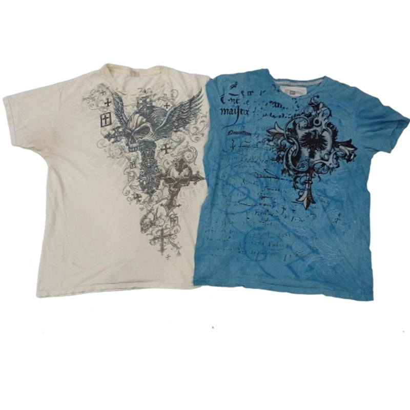 CR8043 Vintage Skull T-Shirts