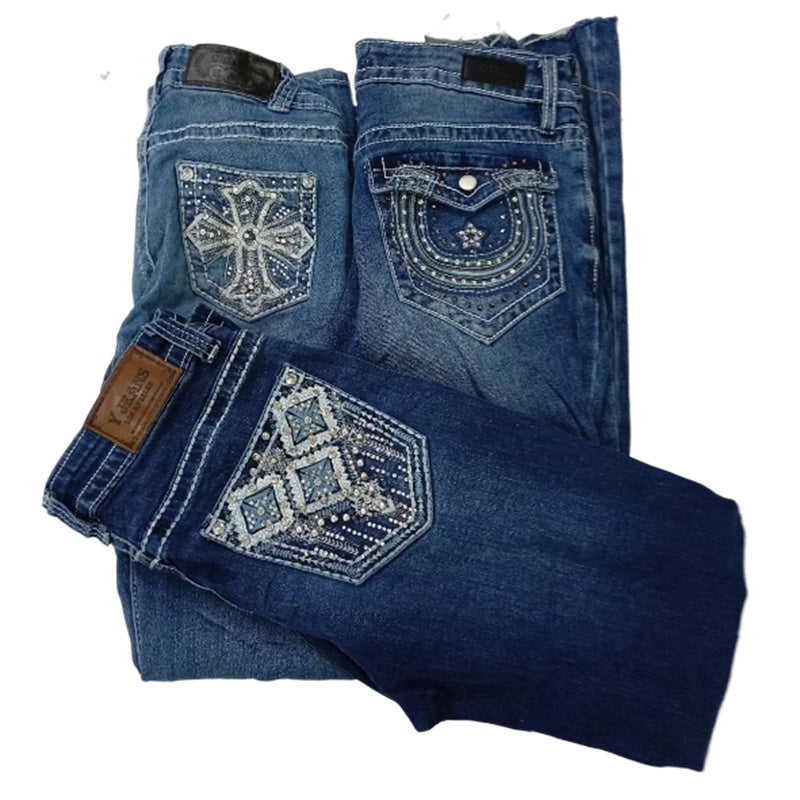 CR8049 Y2K Flare Jeans