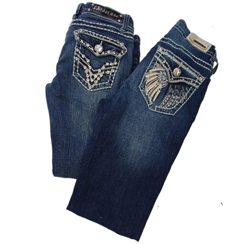 CR7866 Y2K Flare Jeans