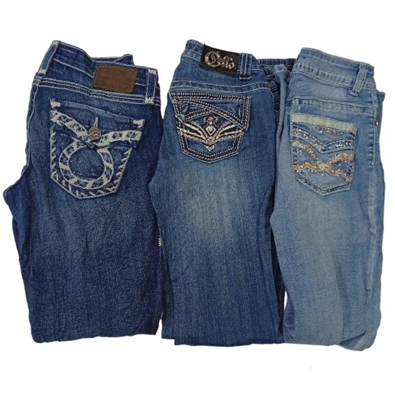 CR8048 Y2K Flare Jeans