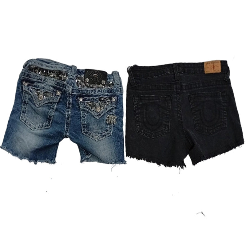 CR8249 Upcycled Mixed Branded Kids Shorts