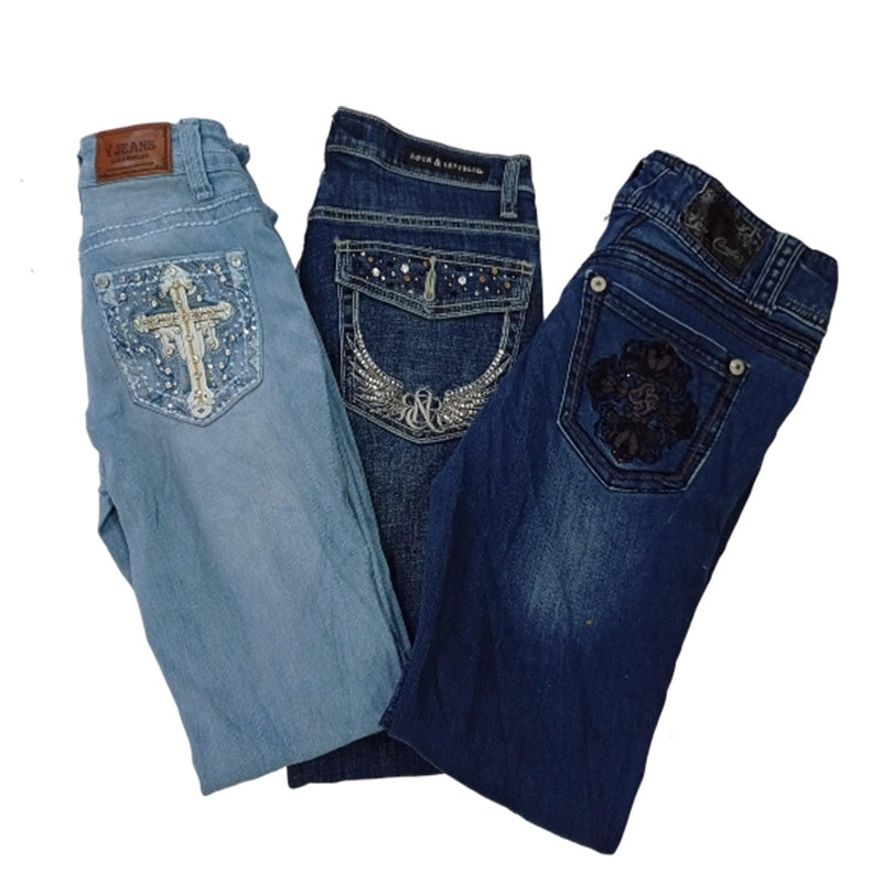 CR7864 Y2K Flare Jeans