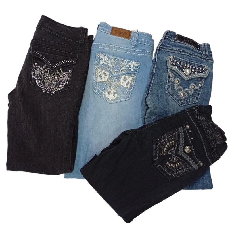 CR7875 Y2K Flare Jeans