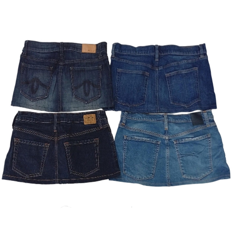CR7559 Rework Y2K Mini Denim Skirts