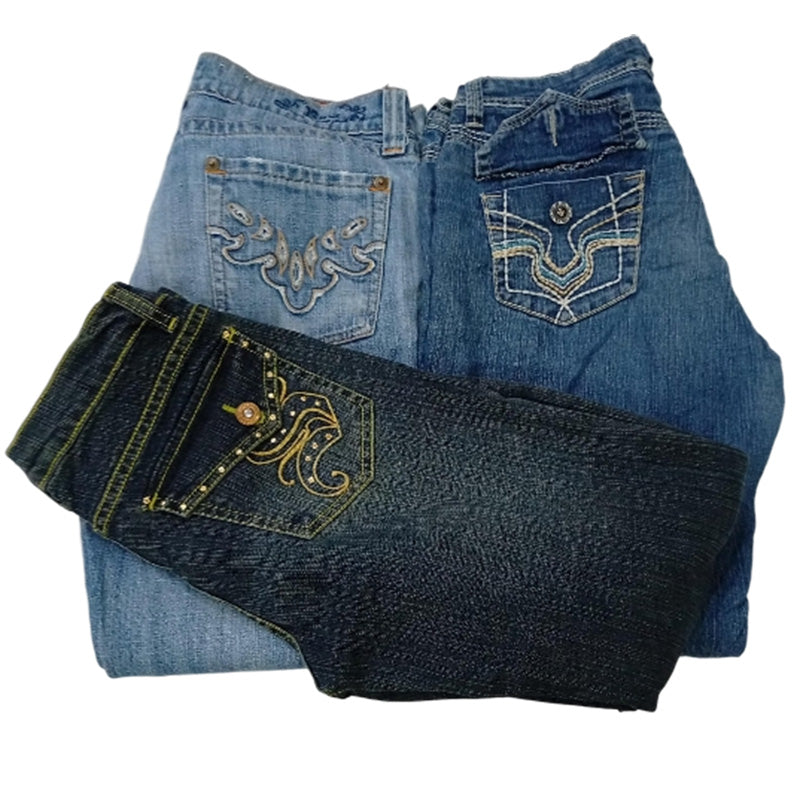 CR8731 Y2K FLARE JEANS