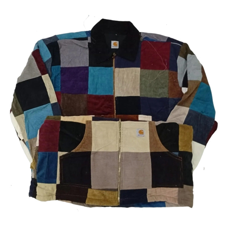 CR8403 UPCYCLED CARHARTT CORDUROY JACKETS
