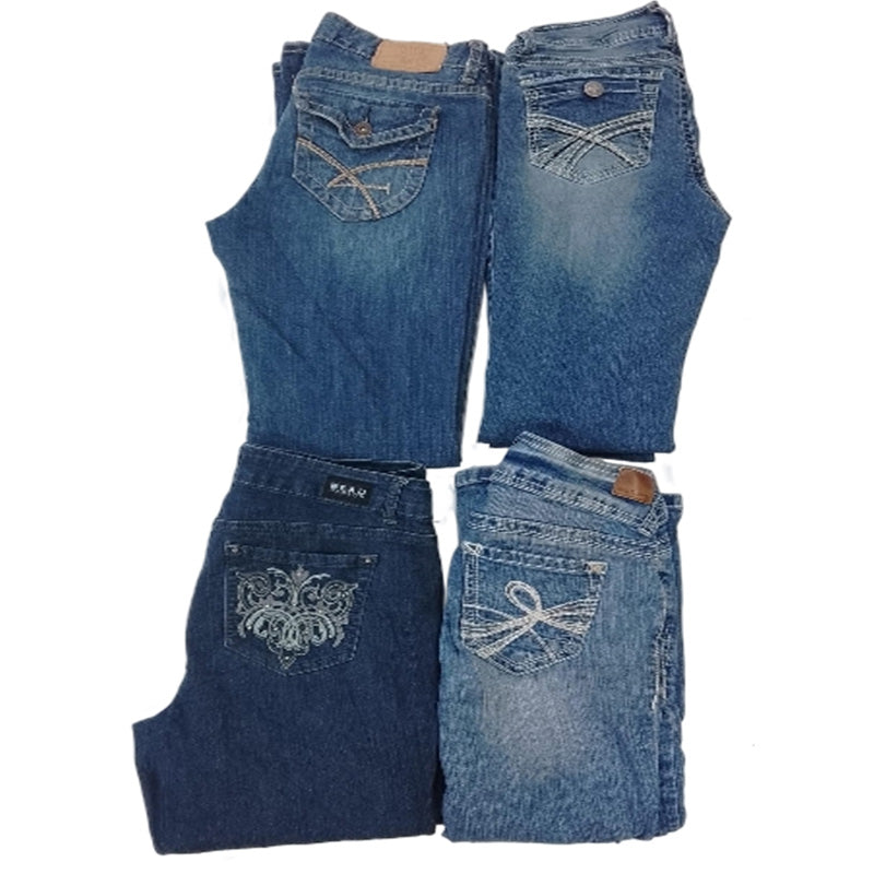 CR7591 Y2K Flare and Straight Jeans
