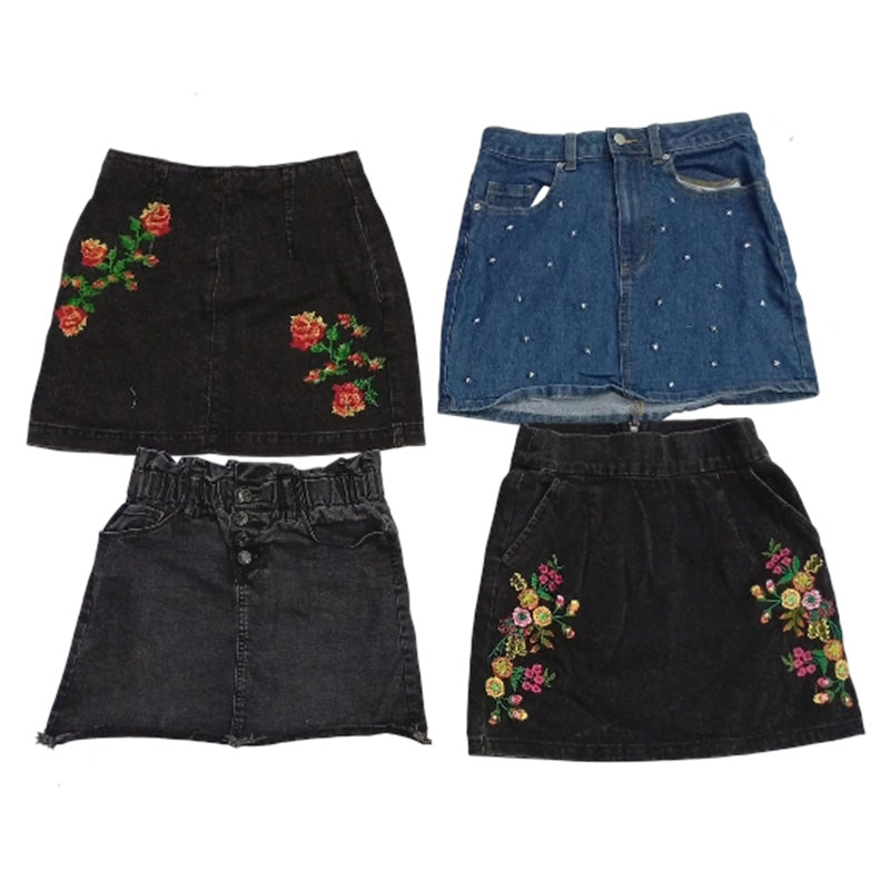 CR7506 Rework Y2K Denim Skirts