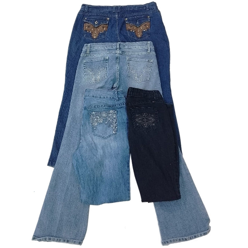 CR7798 Y2K Flare Jeans
