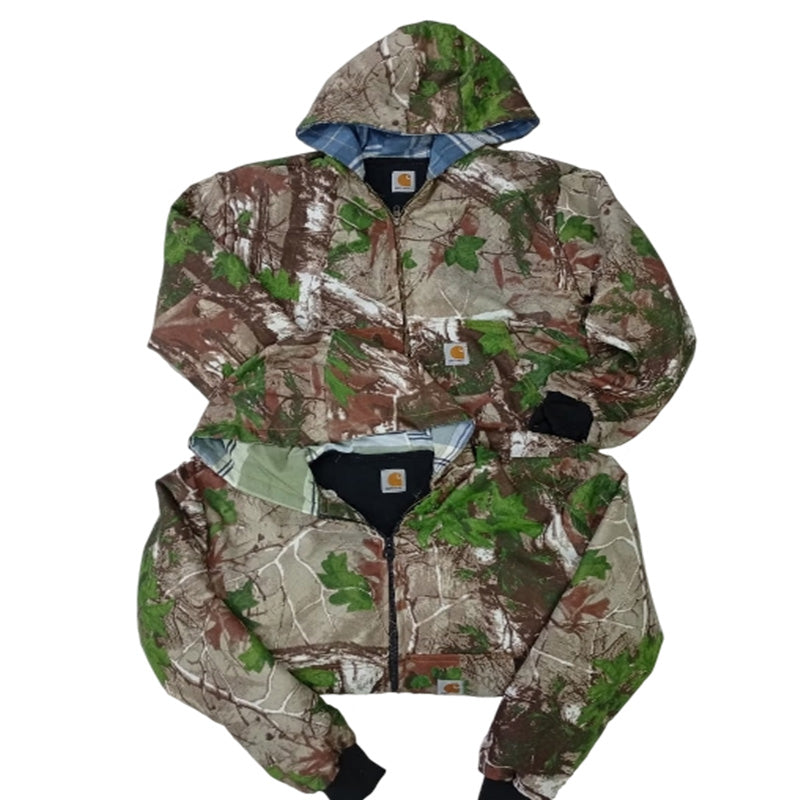 CR7745 Rework Carhartt Camo Hoodies