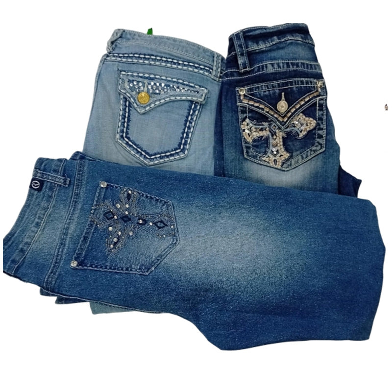 CR8736 Y2K FLARE JEANS