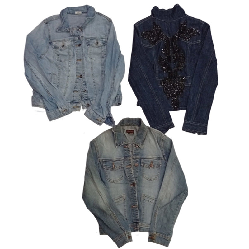 CR7545 Y2K Ladies Denim Jacket