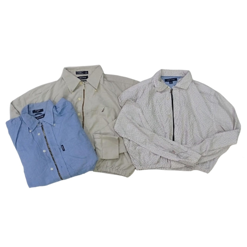 CR7732 Rework Tommy Hilfiger And Nautica Crop Shirts