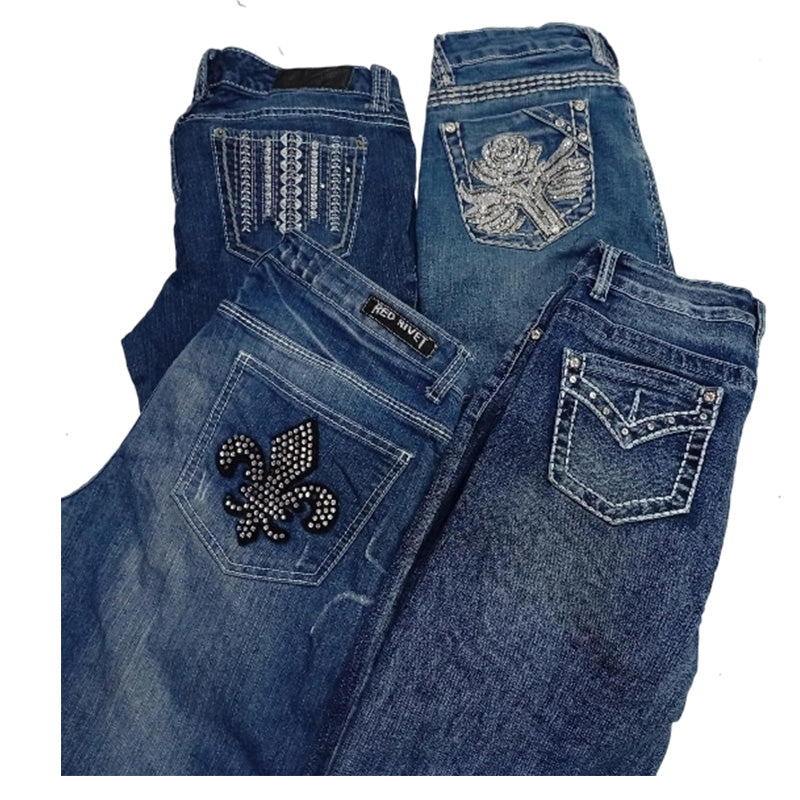 CR7442 Y2K Flare Jeans