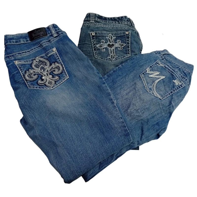 CR-7376 Y2K Flare Jeans