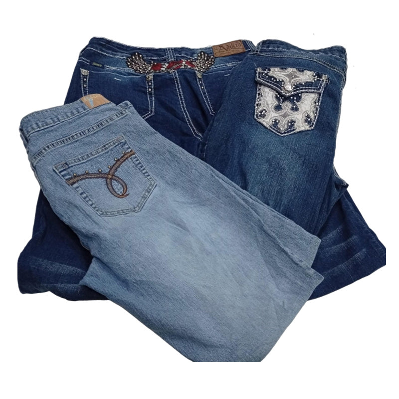 CR7371 Y2K Flare Jeans