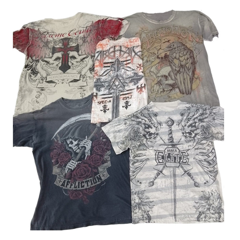 CR7379 Vintage Skull T-Shirts