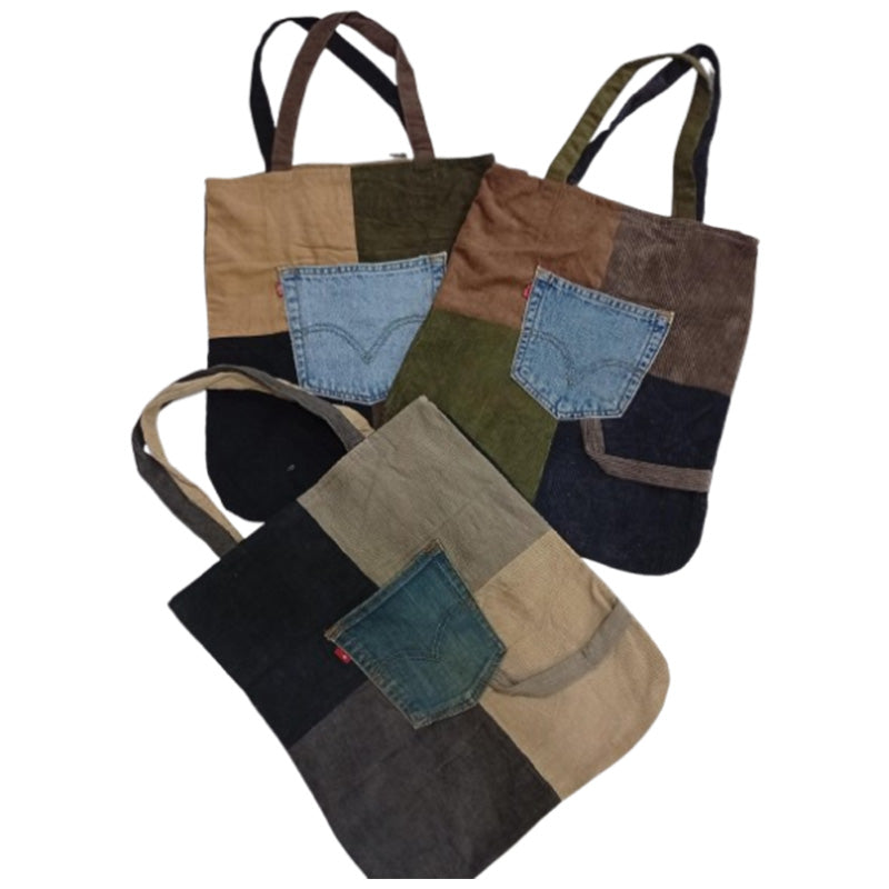 CR7358 Rework Cordoury Bags With Levi's Pockets