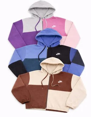 CR1352 Upcycled Colorblock Street Zip Hoodie