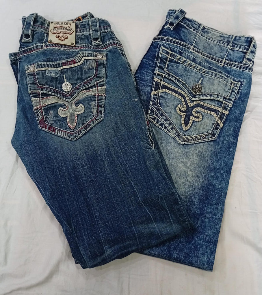 CR12805 Vintage Rock Revival Men’s Jeans
