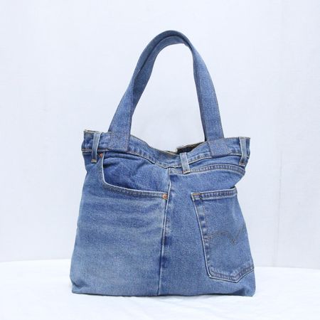 CR1272 Upcycled Denim Tote Bag