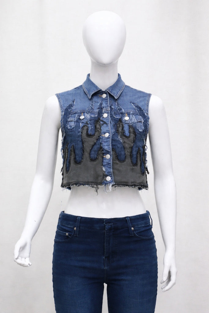 CR42 Upcycled Cropped Vest