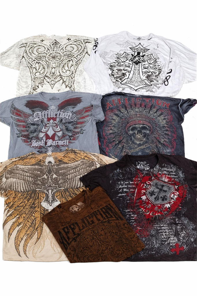 CR-7334  Vintage Skull T-Shirts