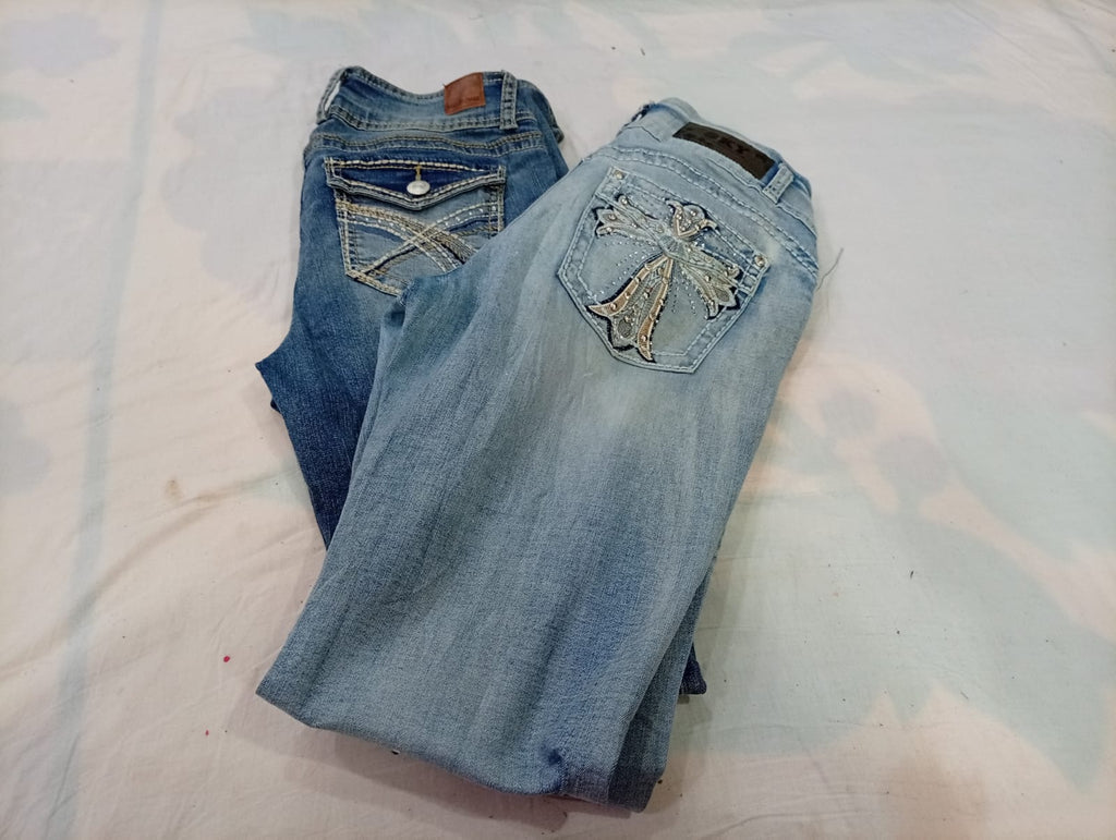 CR11436 Y2K Flare Jeans