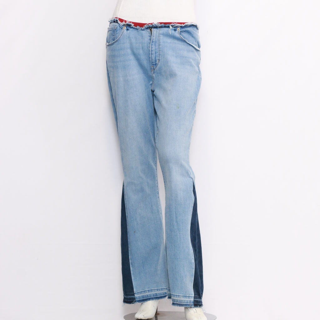 Reworked No Belt Flared Women's Jeans