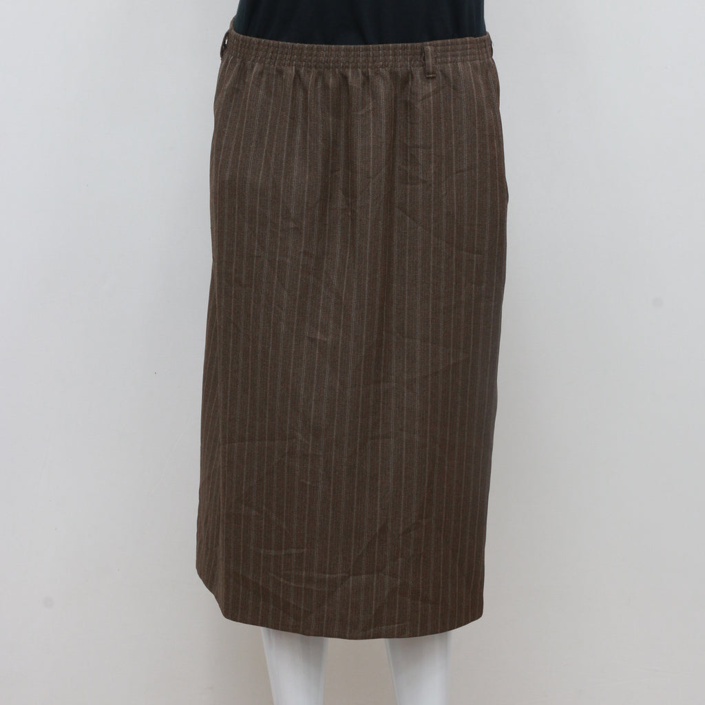 Mix Wool Midi Skirt