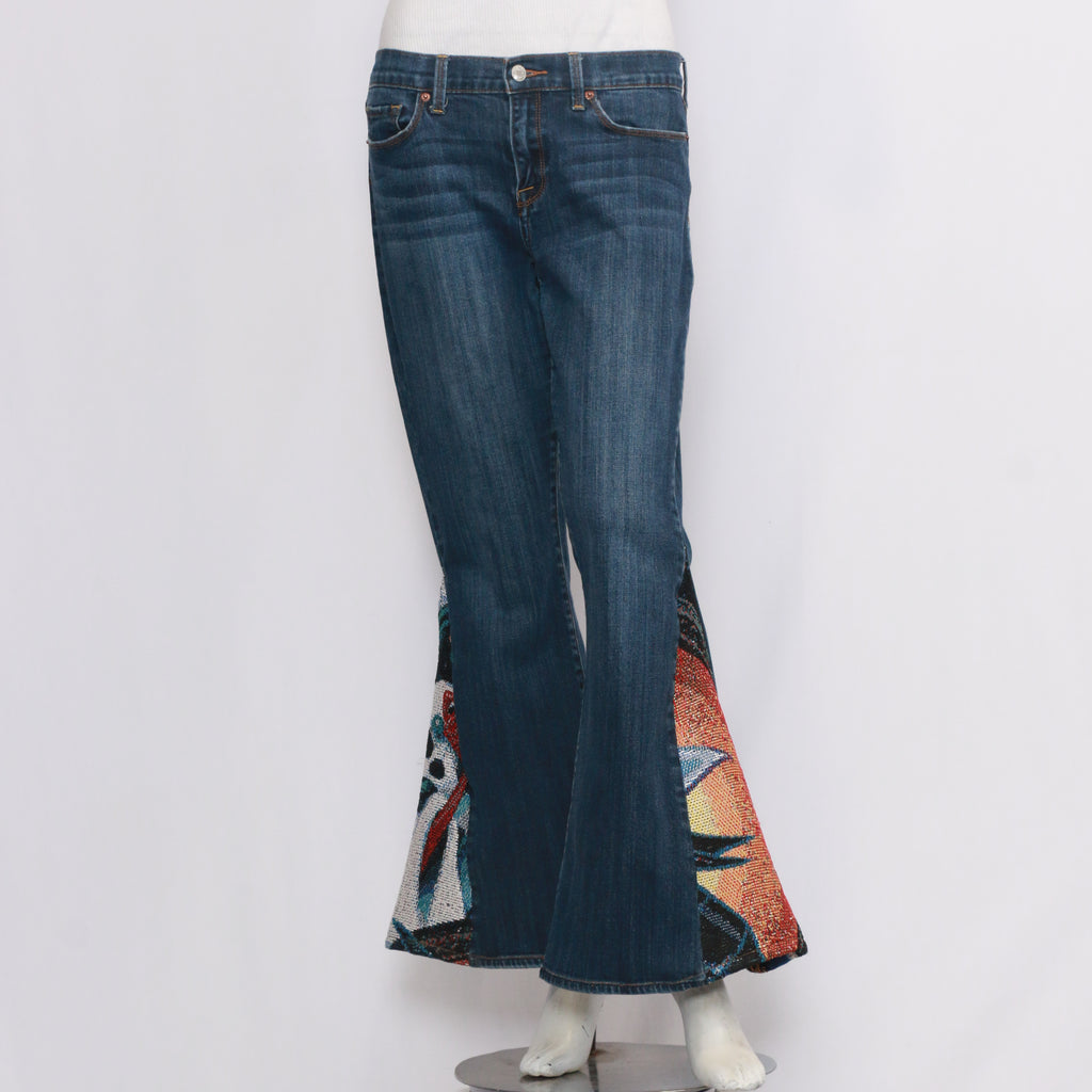 Beautiful Denim Bell Bottom Jeans Rework