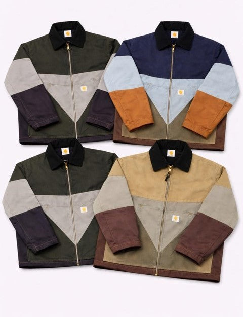 CR15 Upcycled Carhartt Earth Tone Jacket