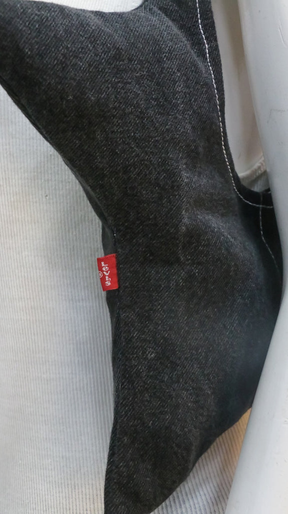 CR2219 UPCYCLED LEVI’S STAR-SHAPE DENIM TOTE BAG
