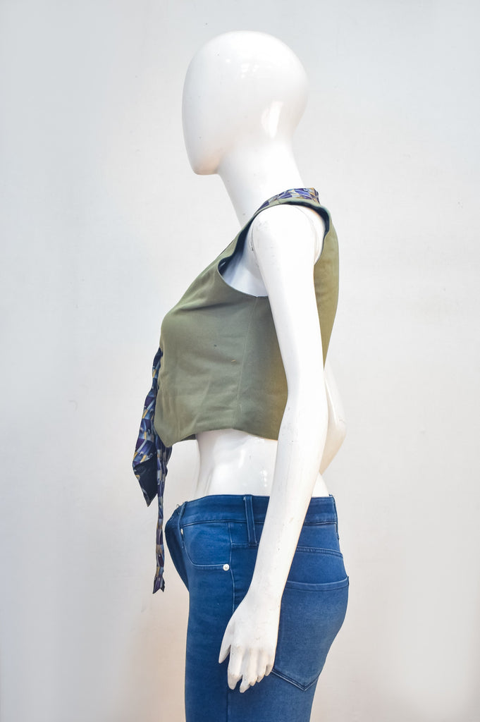 CR2291 UPCYCLED CARHARTT TIE-TRIM VEST