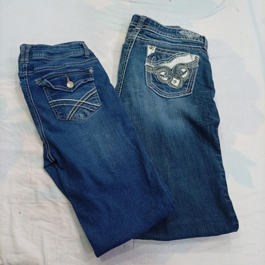 CR11372 Y2K Flare Jeans